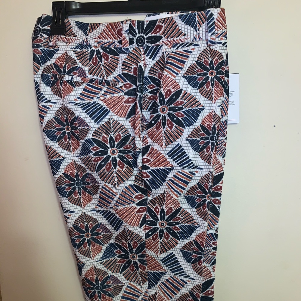 slim stretch floral pants